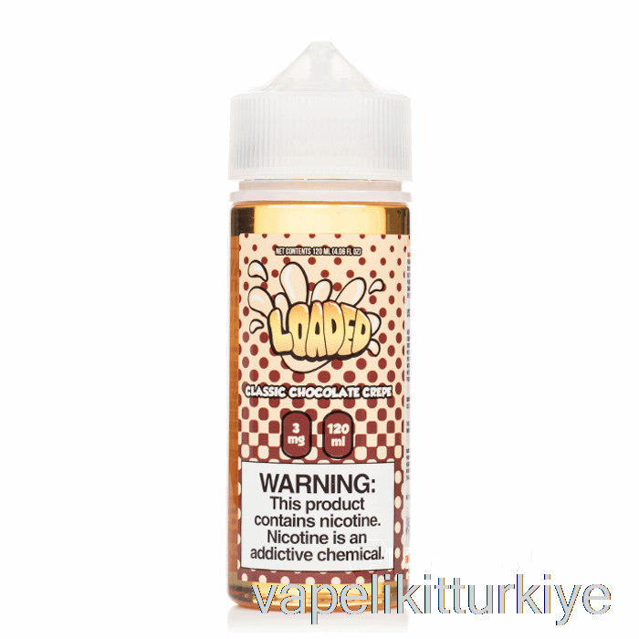 Vape Likit Klasik çikolatalı Krep - Yüklü E-sıvı - Acımasız Buharlar - 120ml 6mg